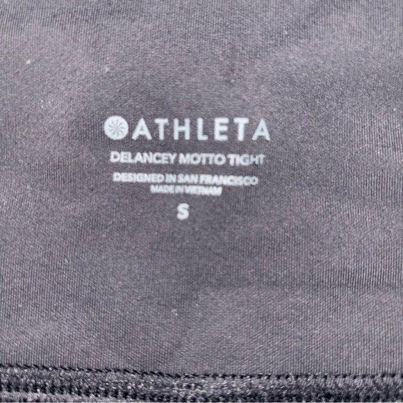 Athleta Women’s Delancey Motto Tight Black Zip Ankles Size S - Picture 5 of 5